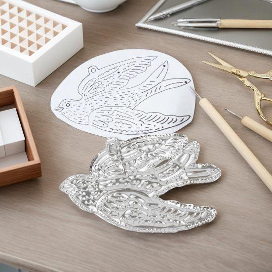 Набор для творчества из фольги Инструменты для тиснения с листами алюминиевой фольги, рулонами проволоки, наклейками, набор для тиснения фольги для рисования, DIY-изготовления, украшения