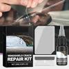 Набор для ремонта трещин на лобовом стекле 20 мл. Жидкость для восстановления окон и ремонта лобового стекла. Долговечное решение для трещин на автомобильном стекле и