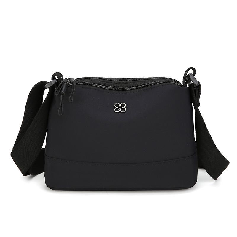 Компактная женская многослойная сумка кроссбоди из ткани Оксфорд - Большая вместимость, повседневная наплечная сумка