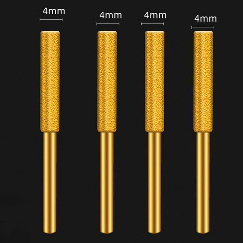 4 шт. Алмазные цилиндрические борфрезы для заточки цепей бензопилы