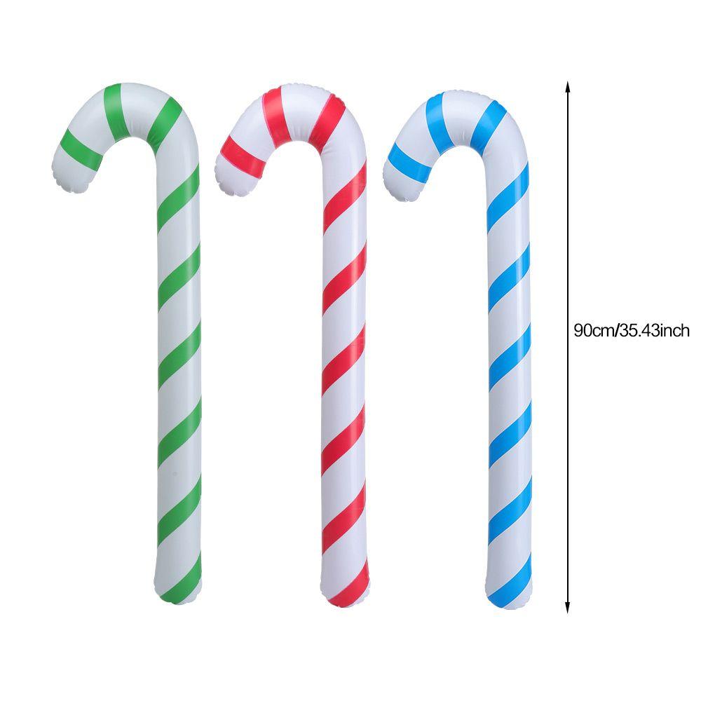 Home Party Balloons Crutch Balloons Santa Claus Walking Stick Inflatable Toys Christmas Candy Cane
