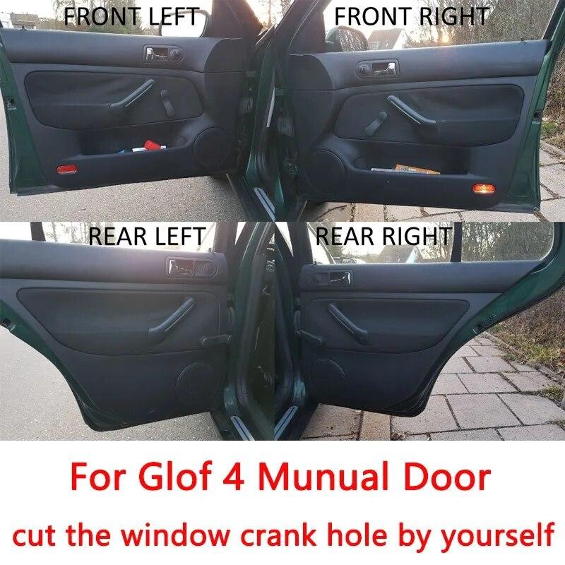 4X кожаный дверной подлокотник из микрофибры для VW Golf 4 MK4 Jetta Bora 99-05, ручное управление, подлокотник для оконной двери, панель, накладка