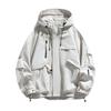 Spring and Autumn Men and Women's Same Model Neutral Functional Pocket Hooded Waterproof Shock Clothes Couple Trendy Casual Jacket Male