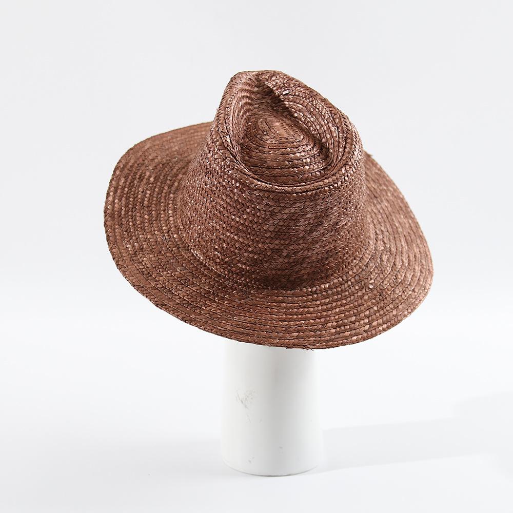 Women Panama Straw Hats Handmade Straw Panama Hats Simple Bare Sun Hats