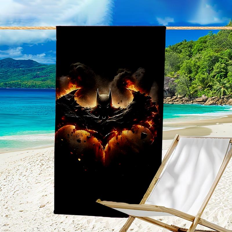 Dark Knight Rising Beach Towel - Soft, Absorbent Microfiber, Lightweight, Ideal for The Beach, Parties, Travel, Camping fan gifts
