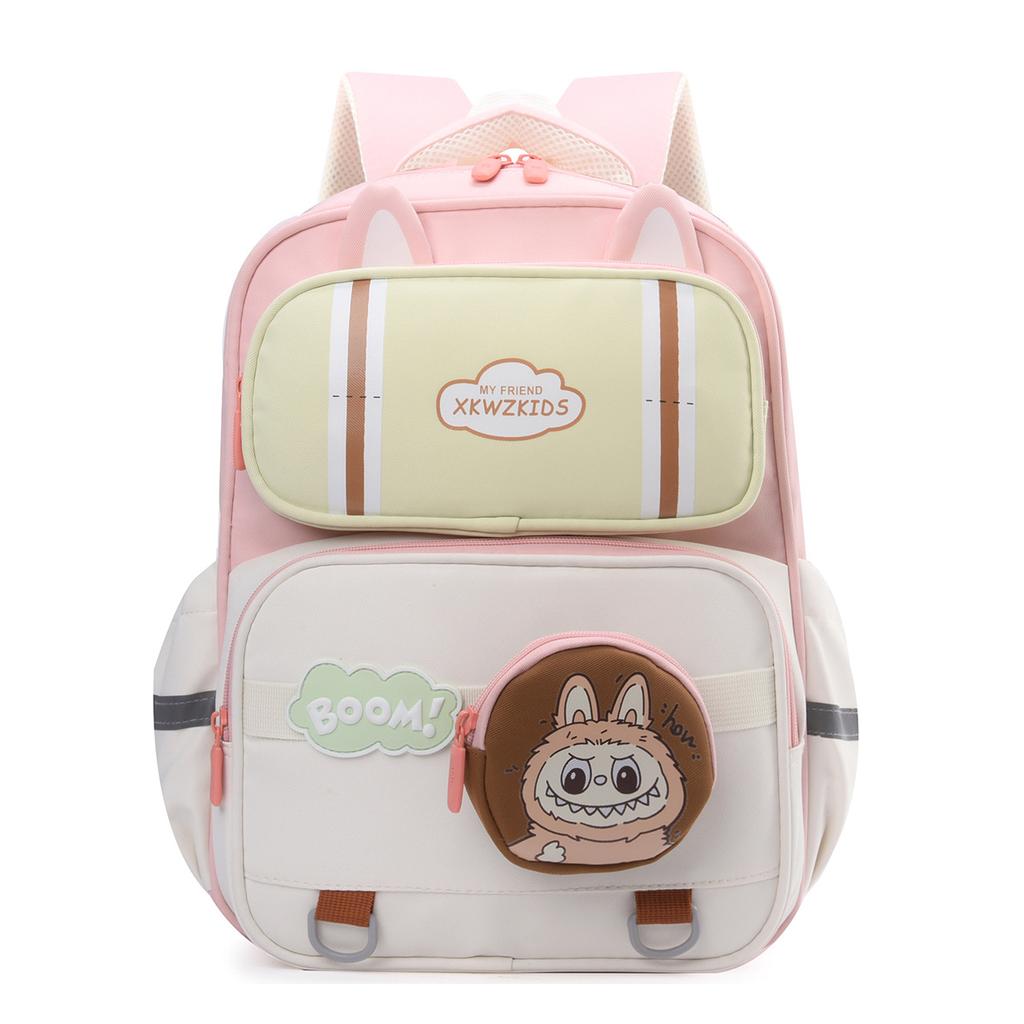School Bag 1st-3rd Grade Primary School Student School Bag Labu Cute Cartoon Load Reduction Large Capacity Backpack Backpack