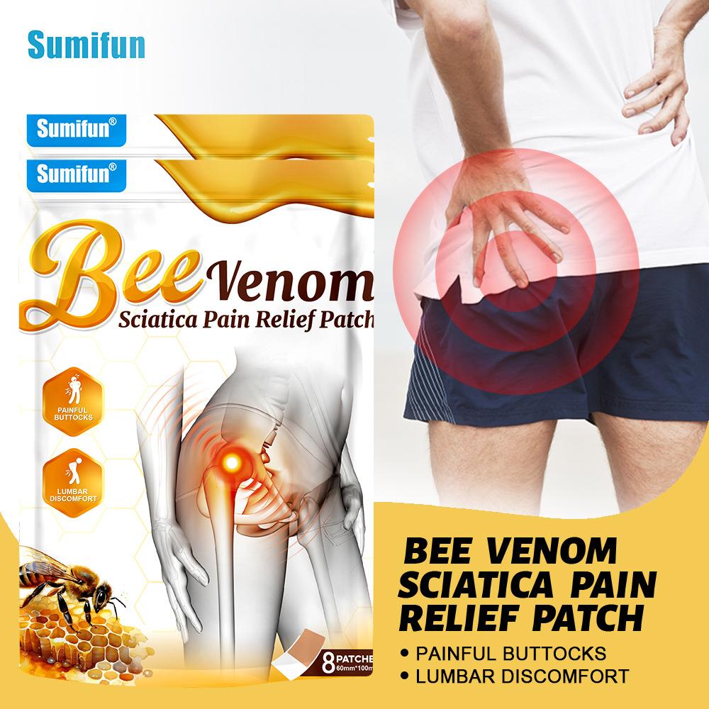 8pcs/bag Plaster Application of Bee Sciatic Patch Alleviates Sciatic Nerve Discomfort
