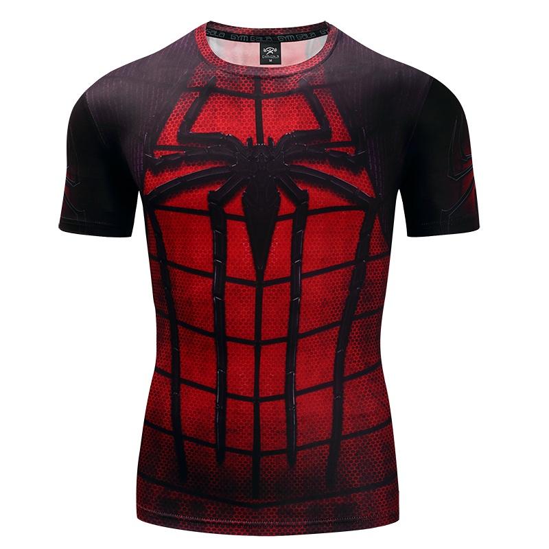 Stylish Spider-man Short Sleeve Sport Shirt For Men With Premium Quality Fabric