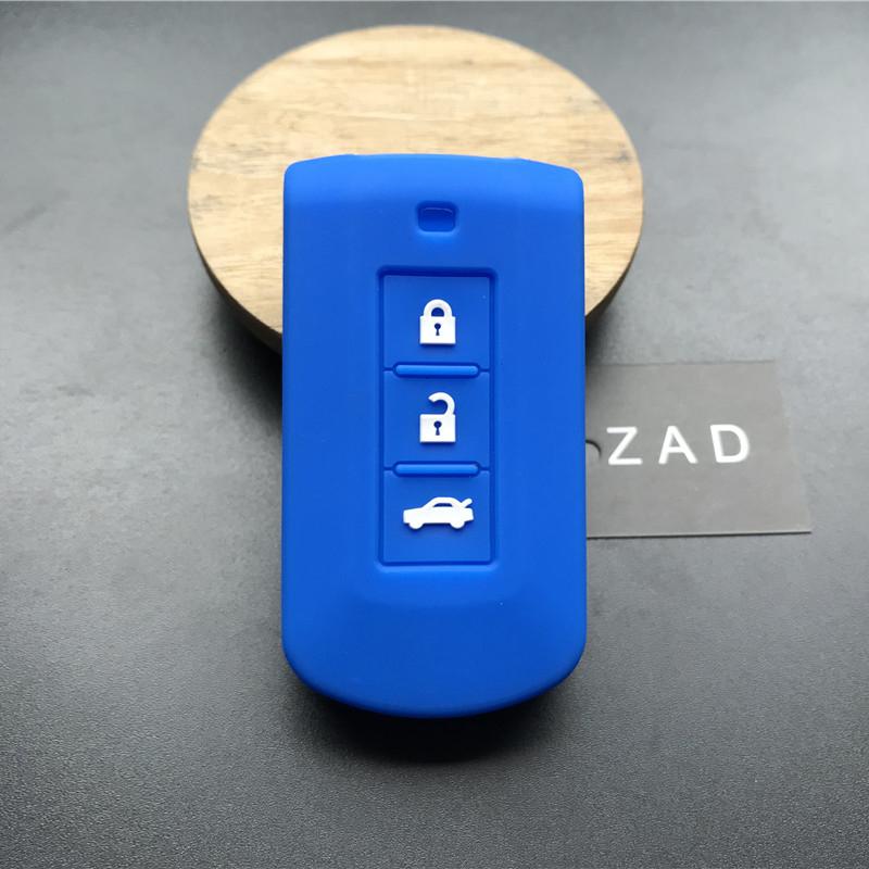 ZAD набор чехлов-футляров из силикона для автомобильного ключа-брелока для MITSUBISHI OUTLANDER Lancer EX ASX colt Grandis Pajero sport Защита дистанционного ключа