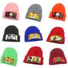 Custom Cartoon Pixel Puzzle Knit Wool Hat for Kids & Adults - DIY Christmas Gift