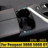 Car Accessories For Peugeot 3008 5008 GT 3008GT 5008GT 2016 2017 2018 2019 2020 2024 2024 2024 Rear Row Water Cup Holder Cover