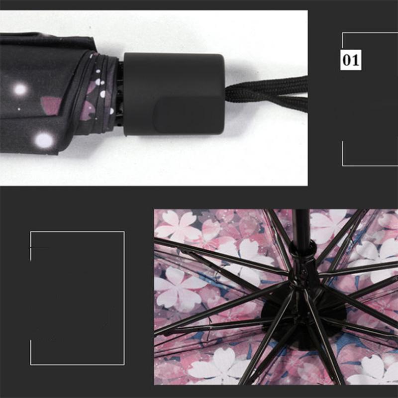 Зонт от солнца, солнцезащитный крем с разбитым цветком, большой складной зонт, портативный зонт от дождя или сияния