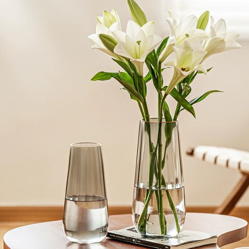 Ваза Стеклянная ваза Украшение дома Украшения Цветочная композиция Ваза для цветов