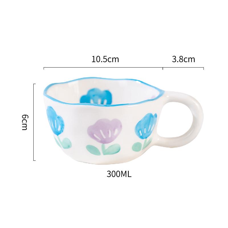 Творческая керамическая кружка в форме сердца и ложки, сжатые вручную, нестандартная чашка для кофе, молока, чая, овсянки, кружка для напитков, кухонная чашка