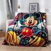 The Mickey Mouse cartoon blanket is fluffy and soft suitable for children and adults and perfect for home travel camping an