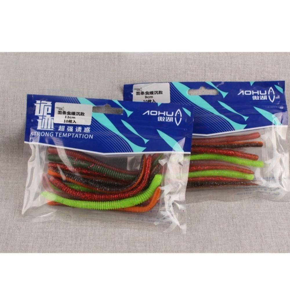 20Pcs Thread Soft Tail Fishing Lure 9/12cm Silicone Soft Lure 2025 Artificial Fishing Lures  Fishing