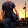 Men"s Messenger Bag, 14 Inch Laptop Shoulder Bag Waterproof Crossbody Bag for Motorcycle Travel,