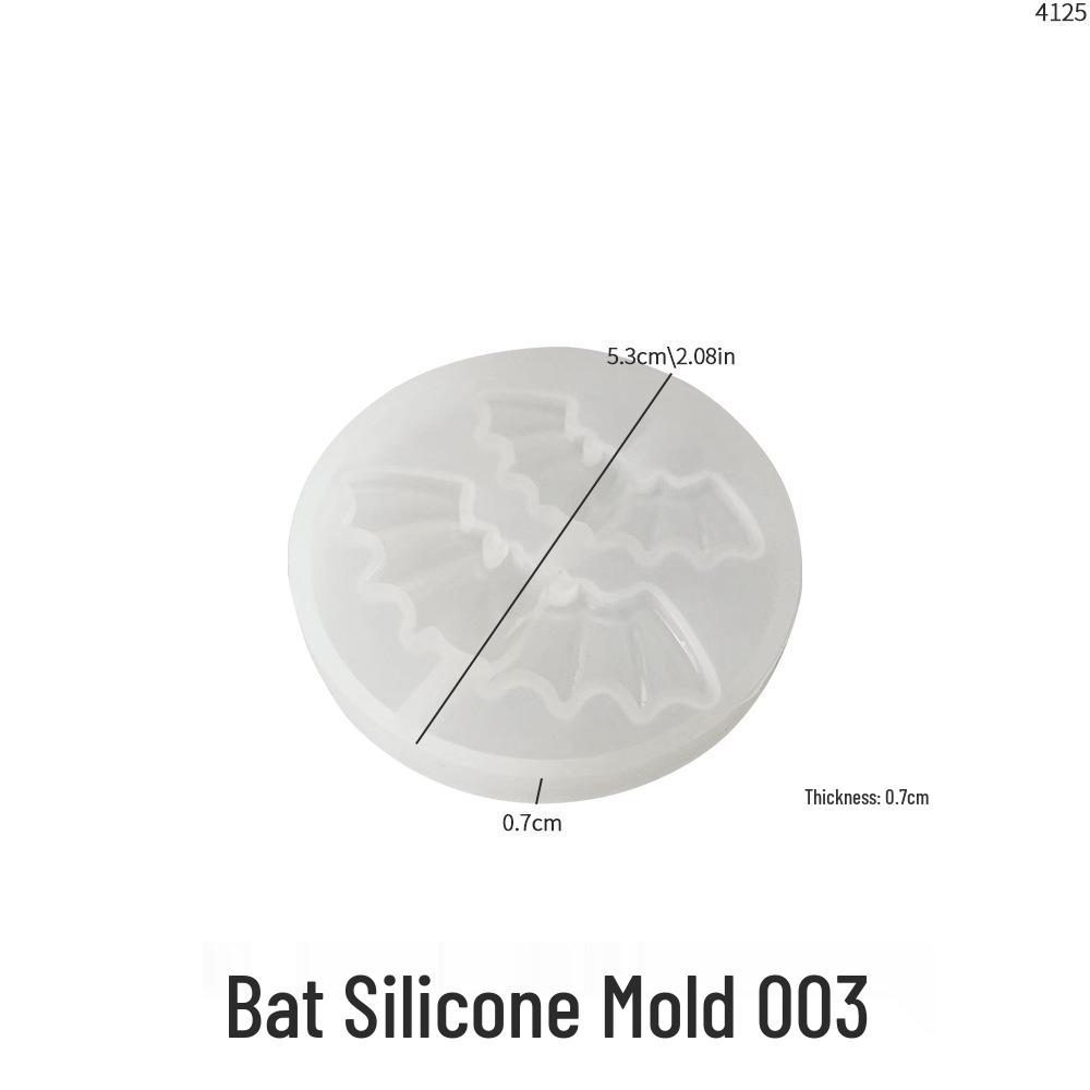 DIY Silicone Mold for Halloween Crystal Epoxy Earrings: Devil, Ghost, Pumpkin, Bat, and Owl Pendants