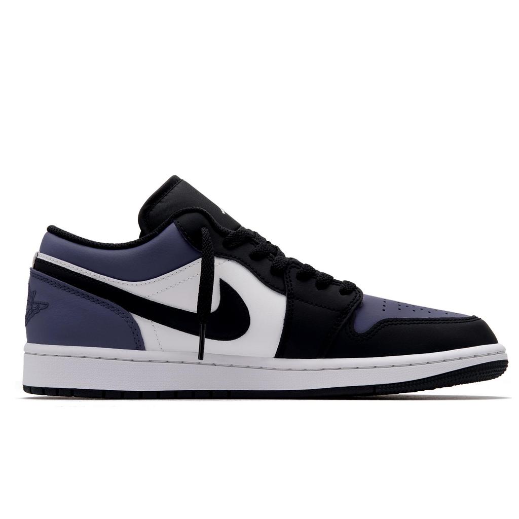 Jordan Air Jordan 1 Low top Vintage Basketball Shoes Men's Purple Black 553558-040(Team1919--)