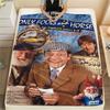 1 шт. Фланелевое одеяло с принтом Fools&Horses, Высококачественное, Удобное для всех сезонов, Домашний декор, Тепло и уют, Идеально для рождественских подарков103