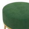 VidaXL Tabouret rond Vert Velours