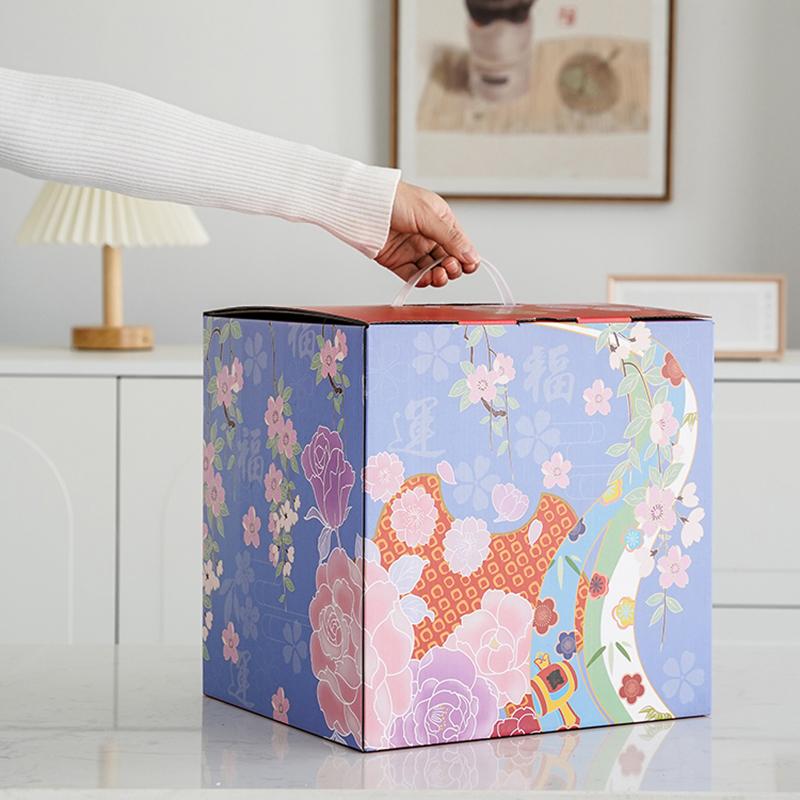 7,5-дюймовый керамический орнамент Манеки-неко, золотой фарфор, кошка, приносящая удачу, китайское украшение фэн-шуй, манящая кошка, машущая рукой