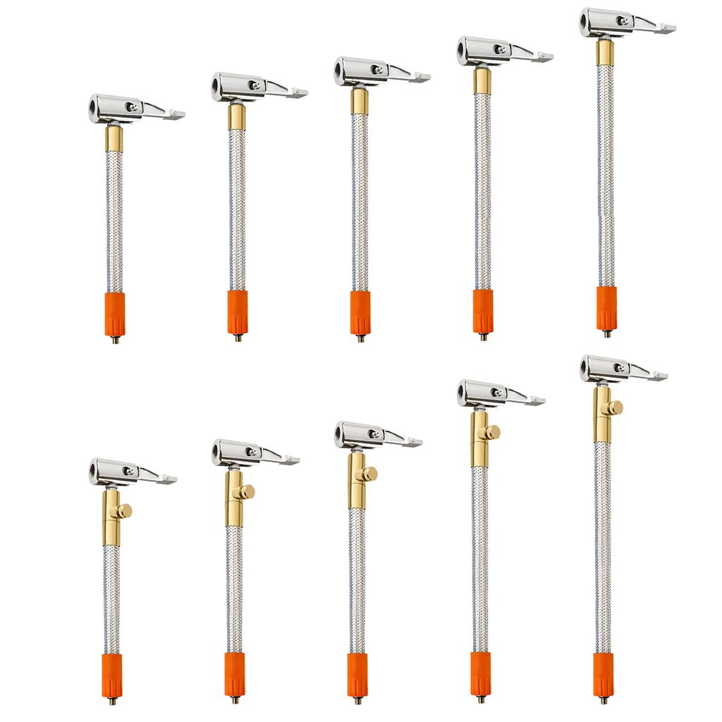 M6 Threaded Tire Inflator Hose Extension Tube Bike Car Tyre Locking Air Chuck Adapter For Inflatable Air Pump Motorcycle