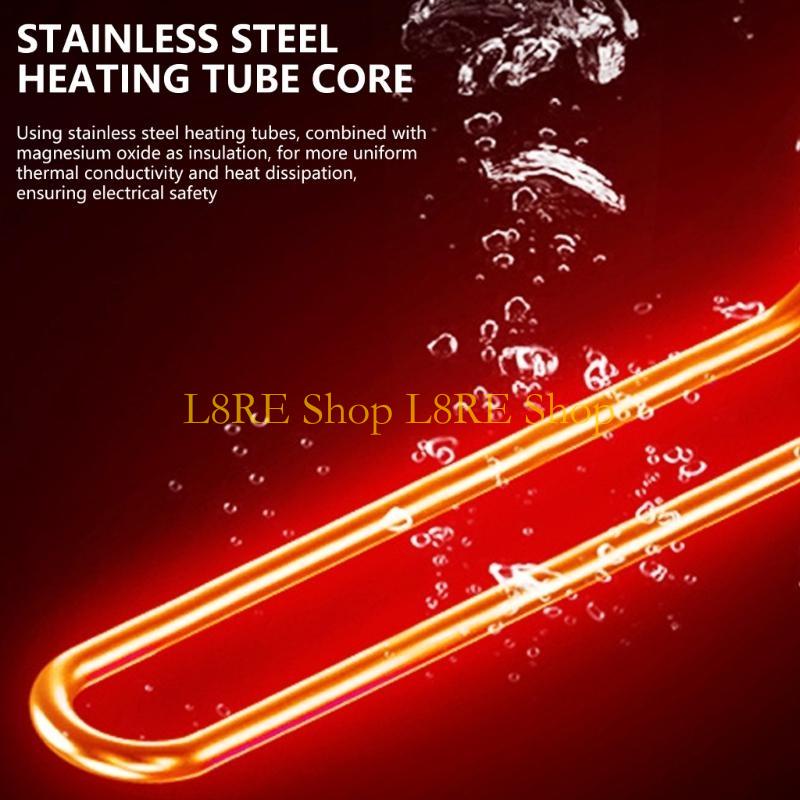 L8RE Портативный электрический погружной водонагреватель 1500 Вт, подходит для ванны, бассейна