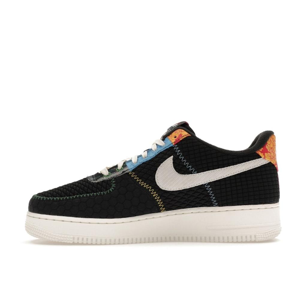Nike Air Force 1 07 LV8 Мужские кроссовки из разных материалов Black Sail University-Red DZ4855-001