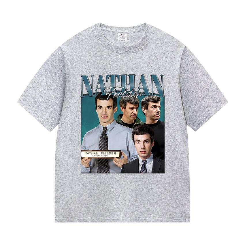Nathan Fielder Funny Meme T Shirts Unisexs Classic Fashion Vintage Short Sleeve Tshirt Unisex Clothing Oversized 100 Cotton Tshirt