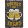 Cheers A Beer Free Beer Tomorrow Metal Tin Signs Posters Plate Wall Decor for Man Cave Bars Cafe Clubs Retro Posters Plaque