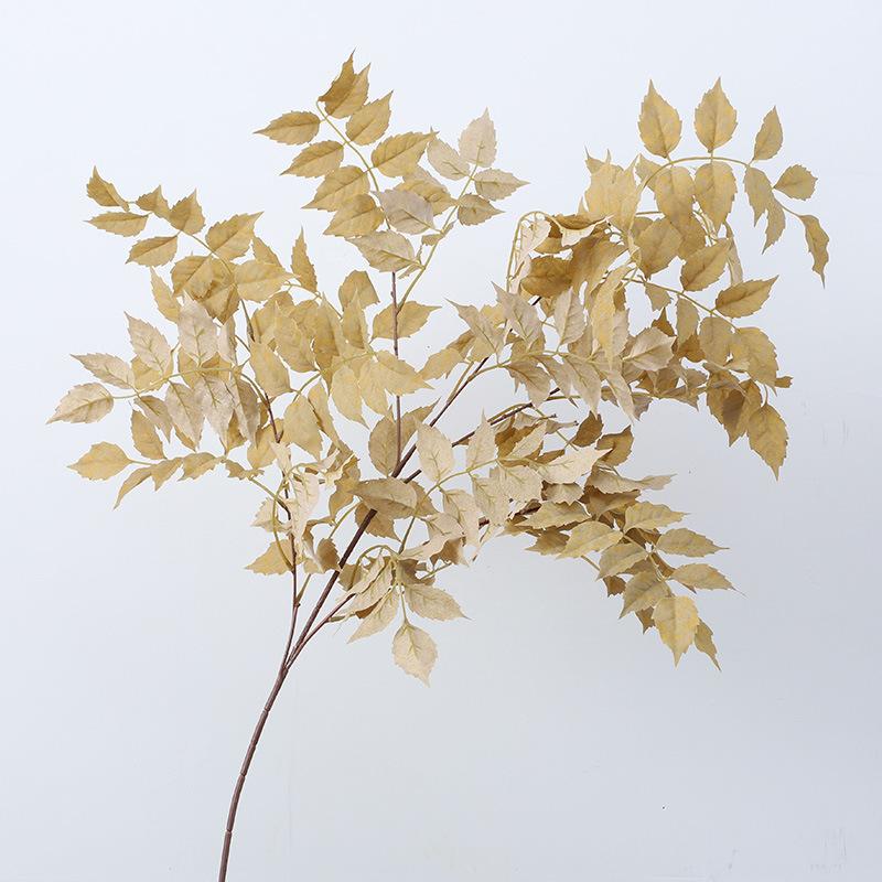 Simulation leaf bundle Lingxiao leaf wedding simulation flower ceiling road guide scene with flowers simulation green plants
