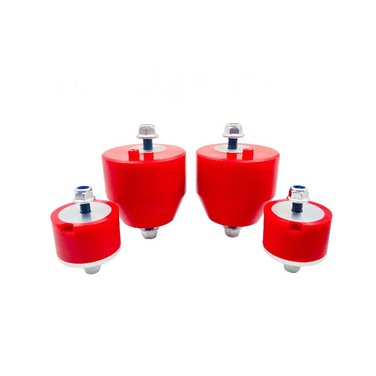 For BMW E36 E46 Compact Z3 Z4 Inline 6CYL RED Polyurethane Engine and Transmission Bracket Bushings 2-piece and 4-piece Set