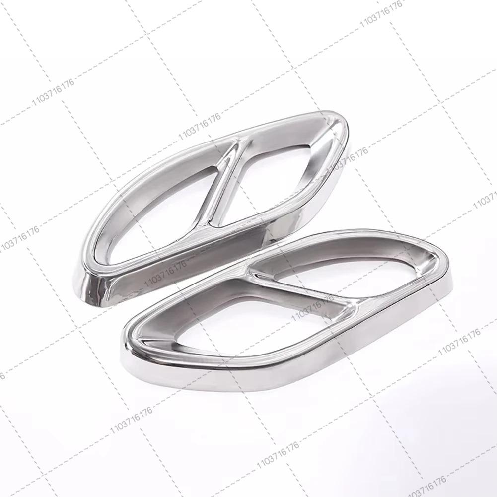 For Mercedes Benz A B C E GLC GLE GLS Class W176 W246 W247 W205 W213 Coupe C207 X253 W166 C292 X166 Car Exhaust Pipe Cover Trim