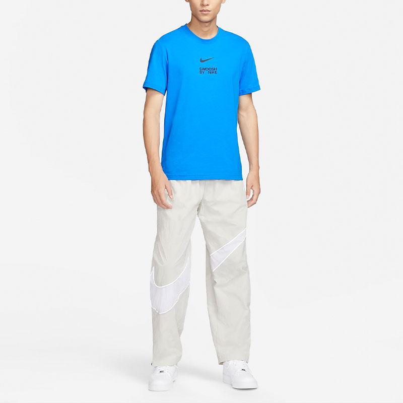 Nike Sportswear Logo Print Casual Short Sleeve T-Shirt Men Tops Light-Blue FD1245-406