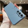 Liquid Silicone For Magsafe Wireless Charge Magnetic Case For Samsung S25 S24 S23FE S22 Plus Ultra A55 A15 A35 A05 Soft Cover