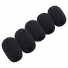 GONKISS Microphone Sponge Windscreen for Small Microphones, 10mm Diameter, Broadcast, 5-Pack, Black