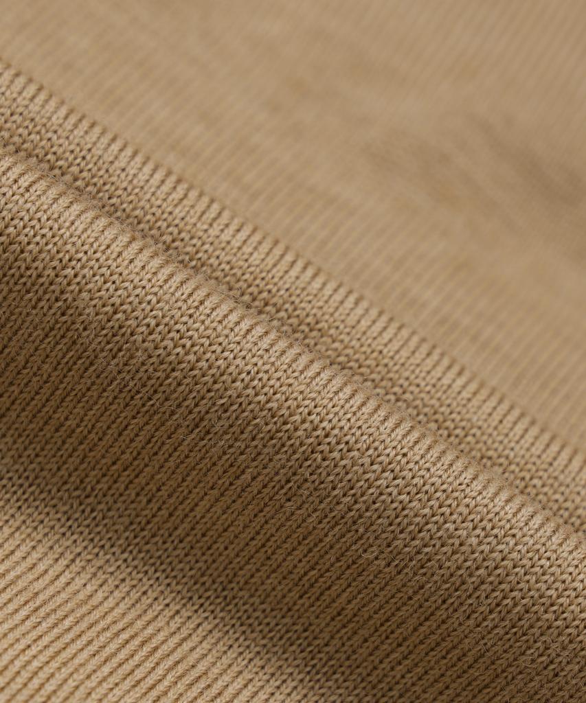 BROOKS BROTHERS Merino Wool Logo Polo Sweater (Beige) (Bbwtmnf301)