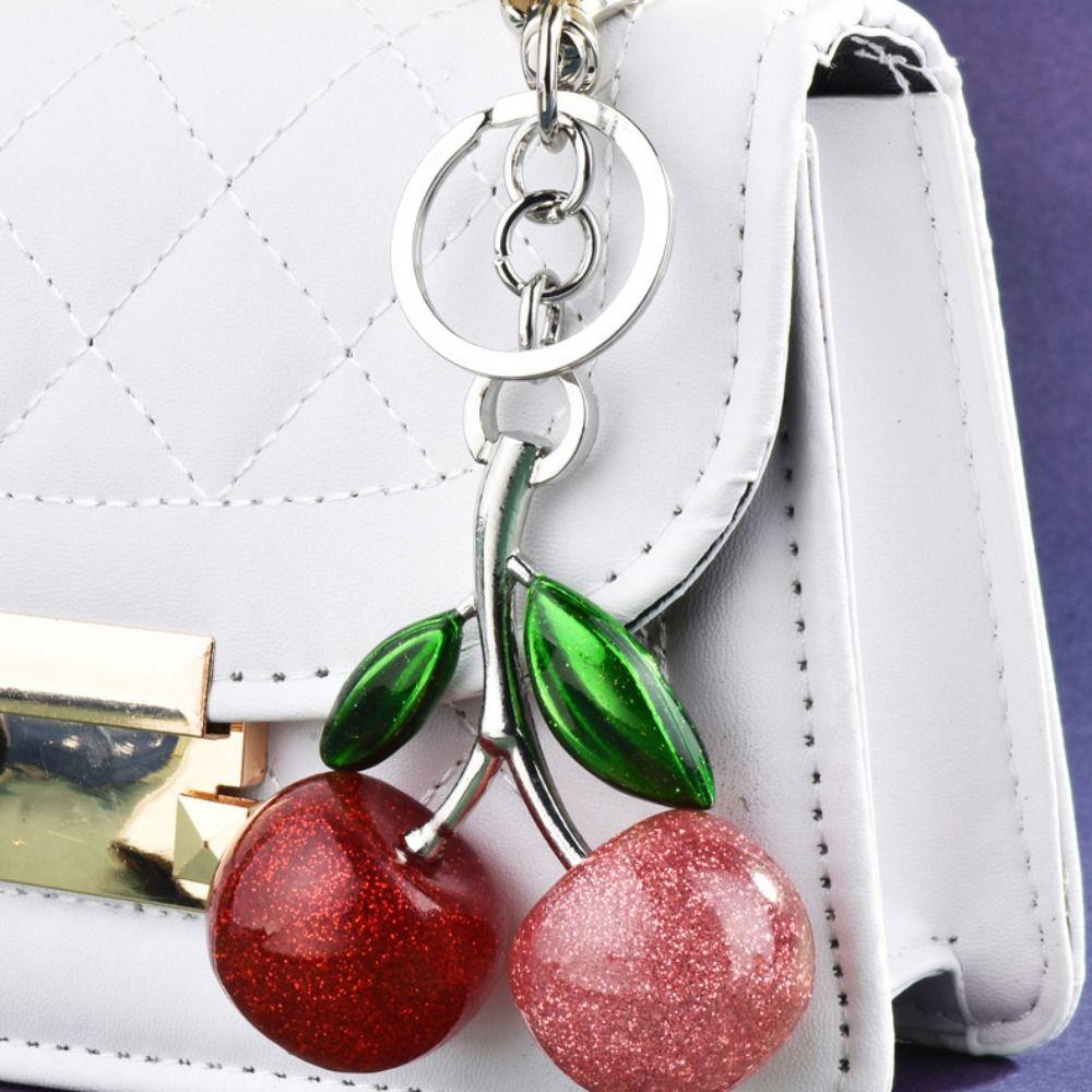 3D поделки брелок в виде вишни украшения подвески в виде вишни сумочка ювелирные изделия хрустальная вишневая подвеска