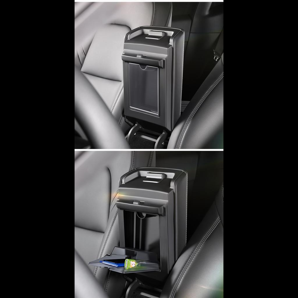 Для Tesla Model 3 Model Y 2022 2023 Центральная консоль подлокотник Магнитный скрытый ящик для хранения Органайзер Коробка автомобильные аксессуары