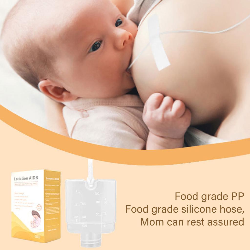 Infant Feeding Assistant for New Parents Gentle Silicone Nursing Tool Lactation Aid Adjustable Suction Nursing Assistant