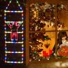 LED Father Christmas Ladder Lights Christmas Tree Hanging Strip Light Outdoor Window Garden Christmas Decoration Ladder Lights