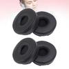 Headphone Ear Cushions Noise Isolation Headphone Earpads Elastic 2 Pairs Protein Leather Memory Foam Sponge for Replacement