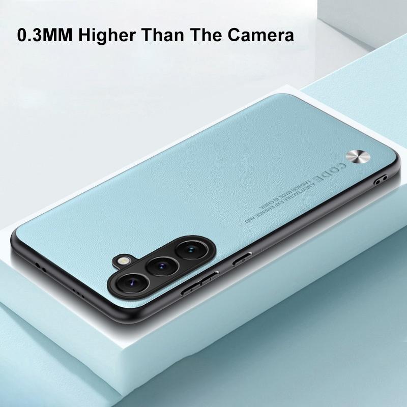 Роскошный чехол из искусственной кожи для Samsung Galaxy A55 5G, задняя крышка, противоударный чехол из ТПУ силикона с полной защитой для Samsung A35