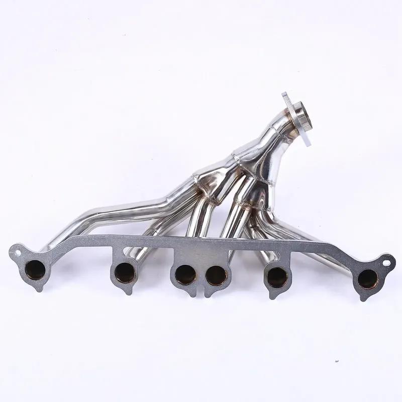 Выпускной коллектор из нержавеющей стали для 1991-1999 Jeep Wrangler YJ TJ Cherokee XJ Grand Cherokee ZJ 4.0L 6-цил. Серебристый