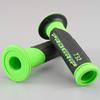 Daytona PROGRIP 732 Type Motorcycle for Diameter 98097 Grips, 125mm, 22.2mm Handlebars, Anti-Vibration Gel, End-Penetration, Black/Green,
