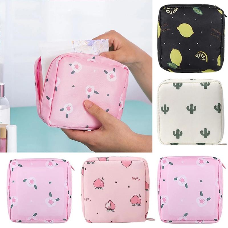 Portable Sanitary Pad Purse Storage Bag Girls Feminine Sanitary Pad Storage Large
