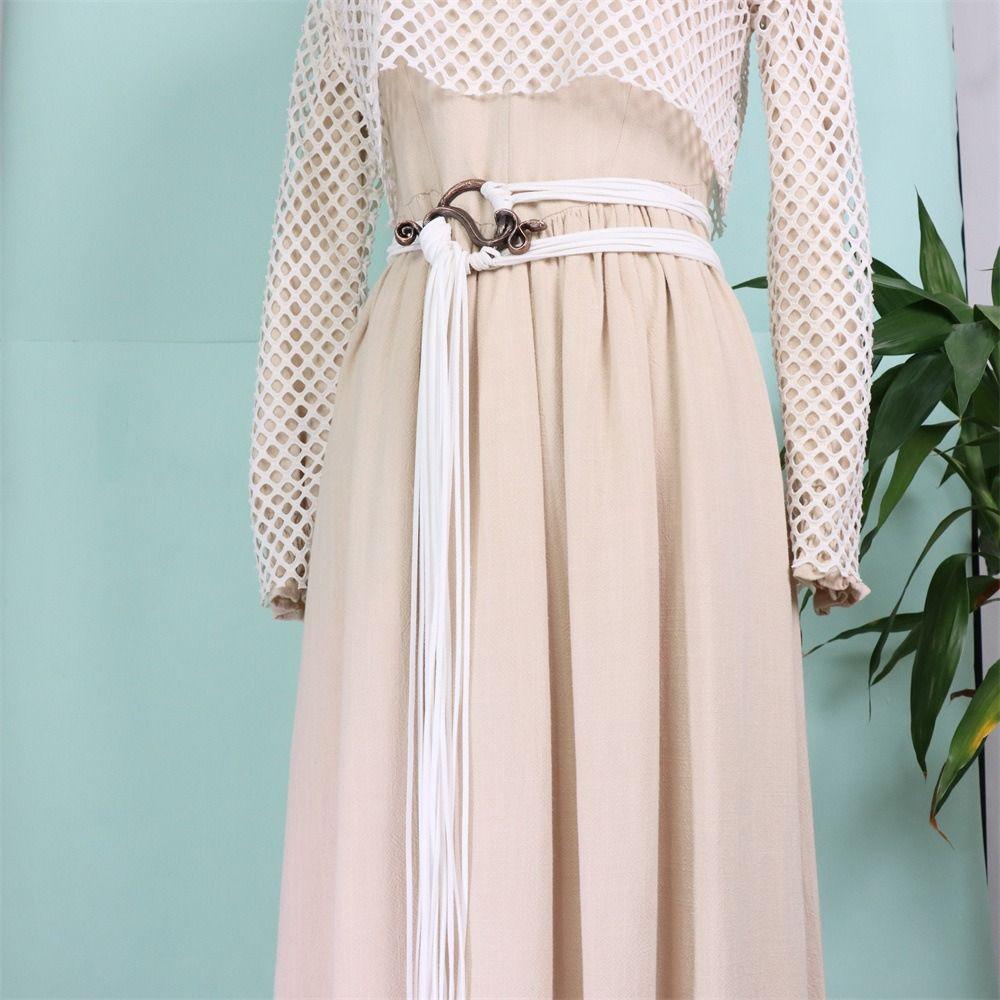 PU Leather, Metal Rope Ring Knotted Belt Decoration Viking Crossbody Chain  Witch Outfit