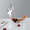 Tray Miniatures Decor Figurines Resin Handicraft Leaf Fruit Bowl Curved Dead Leaf Desktop Storage Container Tray Home Decor