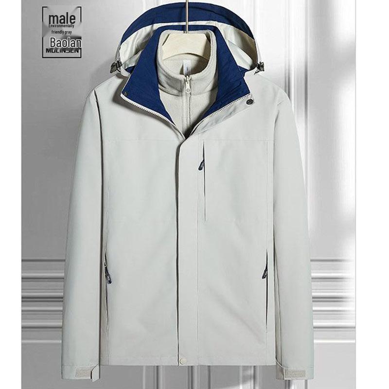 Куртка штормовая Duke с тремя степенями защиты и съемным внутренним слоем – Хлопковая куртка с логотипом на заказ, модная, для активного отдыха, альпинизма и велоспорта